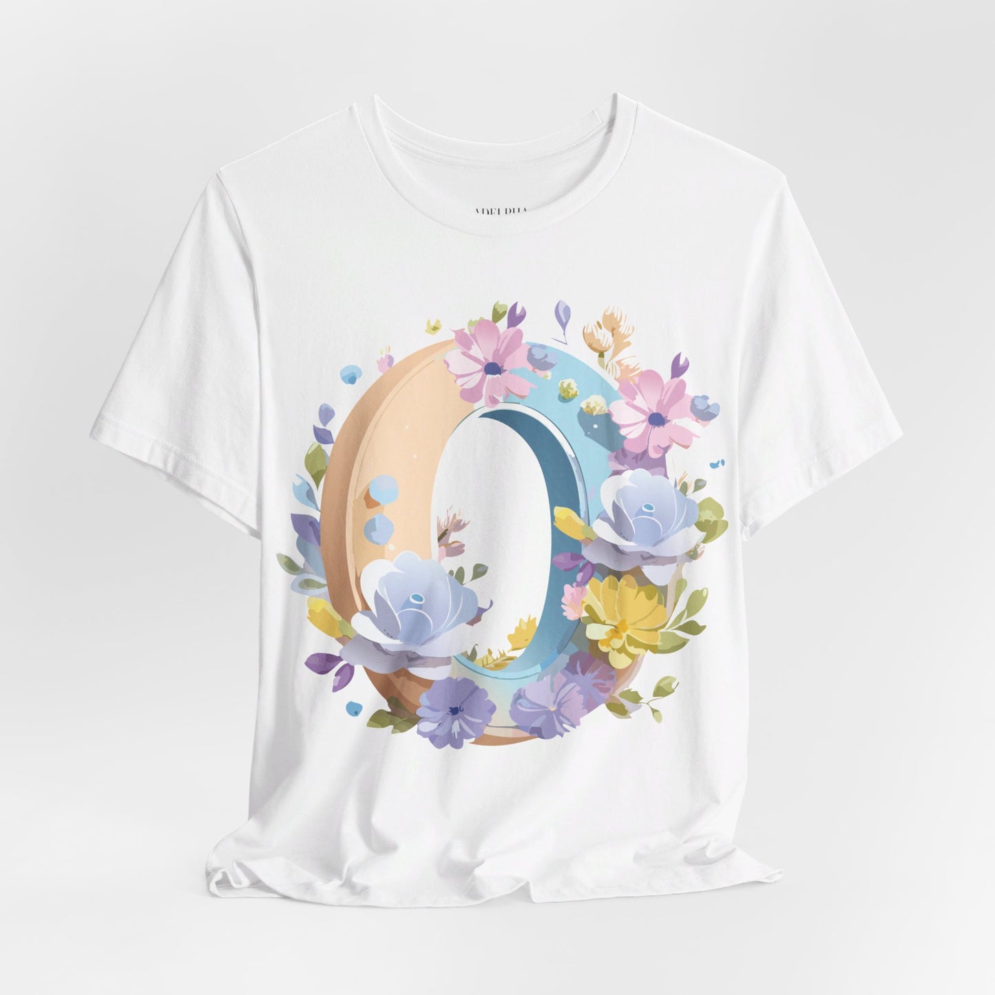 T-shirt en coton naturel - Collection Lettres - O