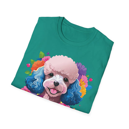 Unisex Dog Shirt Softstyle Tee 100 Percent Cotton Animal Print