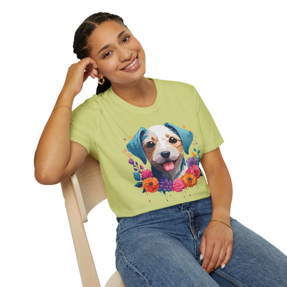 Dog Shirt Unisex Animal Short Sleeve Tee Gildan Softstyle 64000 Cotton Tee