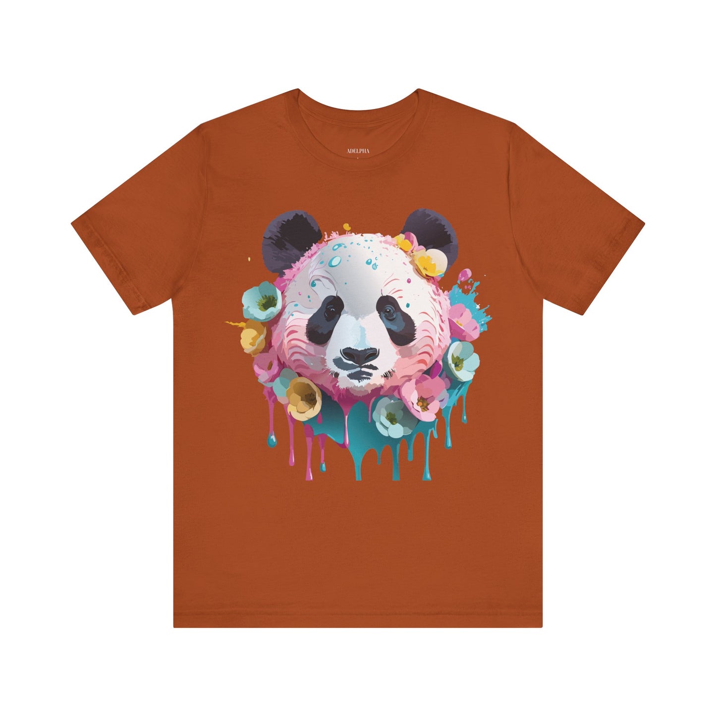 T-Shirt aus natürlicher Baumwolle mit Panda