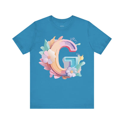 Natural Cotton Tee Shirt - Letters Collection - G Printify
