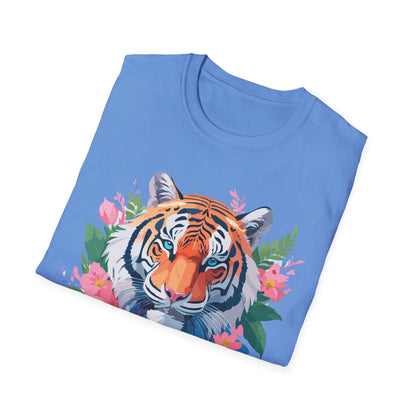 Tiger Shirt Unisex Animal Tee Softstyle Gildan 64000 Cotton Tee