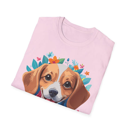 Unisex Dog Shirt Animal Tee Gildan Softstyle 64000 Cotton Tee