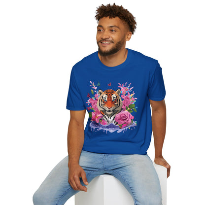 Tiger Shirt Unisex Gildan Softstyle Cotton Tee 100 Percent Ring Spun Comfort