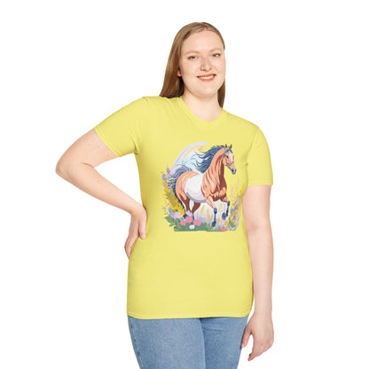 Horse Shirt Unisex Gildan Softstyle Tee 100 Ring Spun Cotton