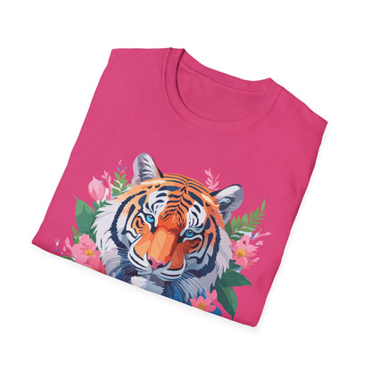 Tiger Shirt Unisex Animal Tee Softstyle Gildan 64000 Cotton Tee