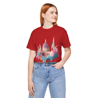 Natural Cotton Tee Shirt - Beautiful Places Collection - Vienna Printify