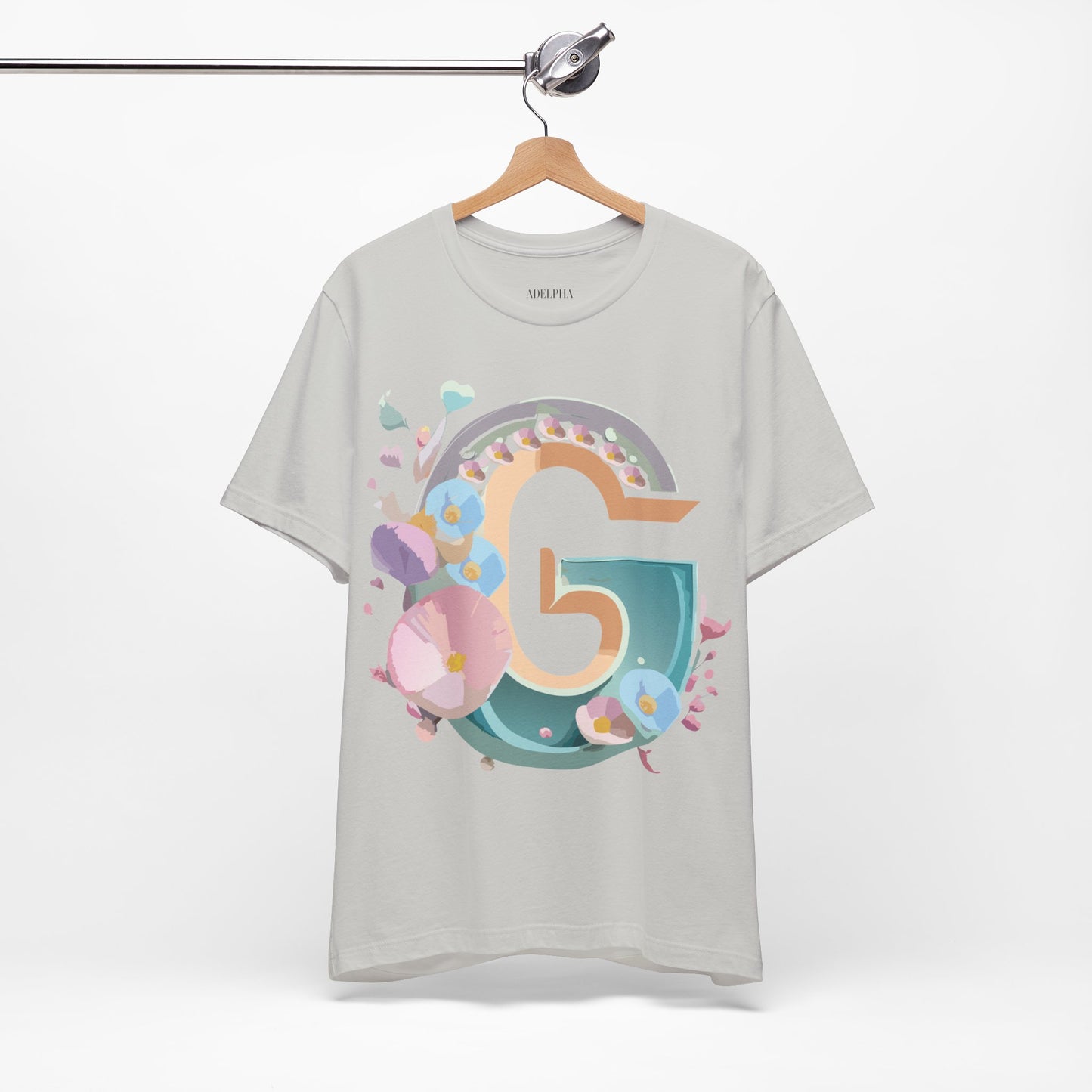 Natural Cotton Tee Shirt - Letters Collection - G