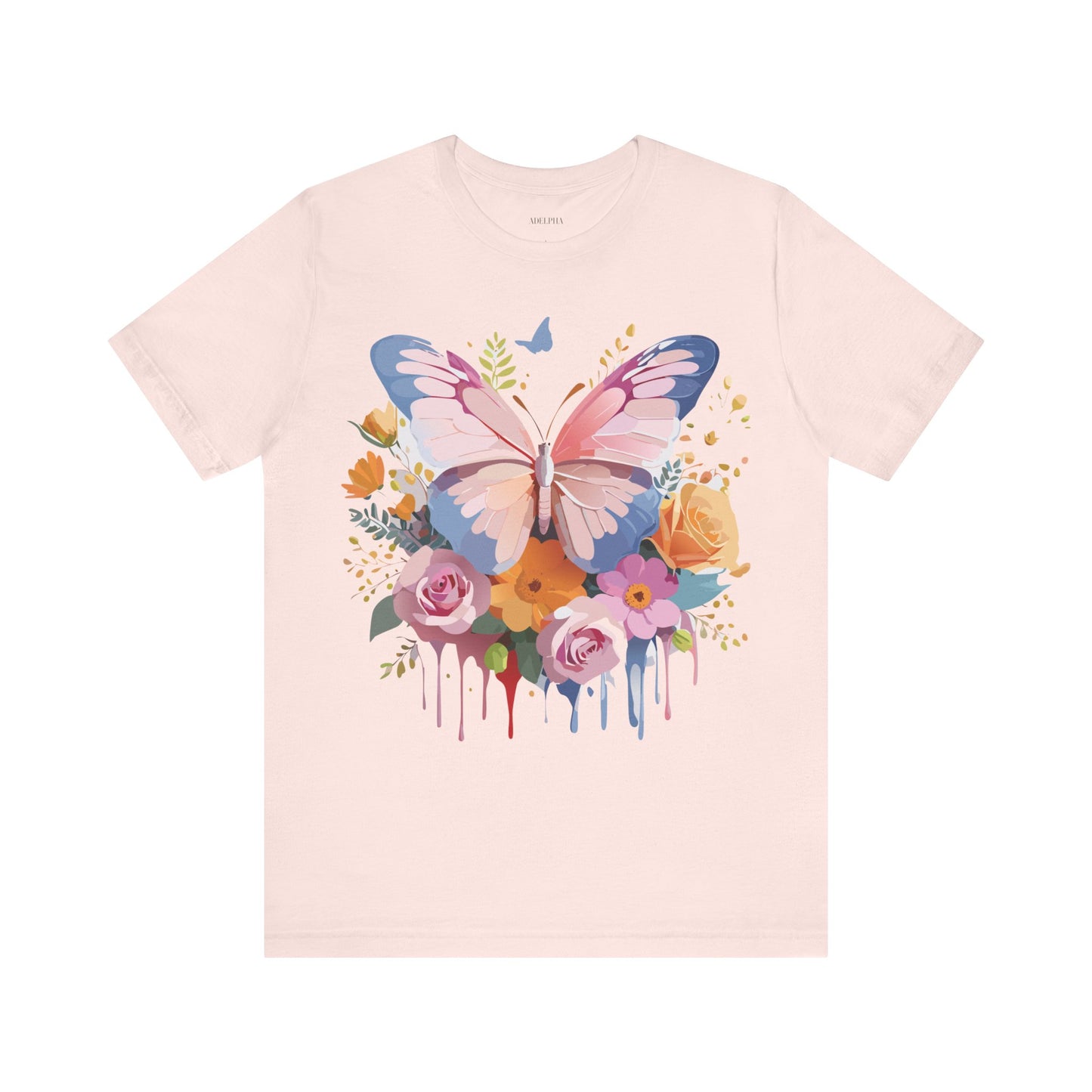 T-shirt en coton naturel avec papillon