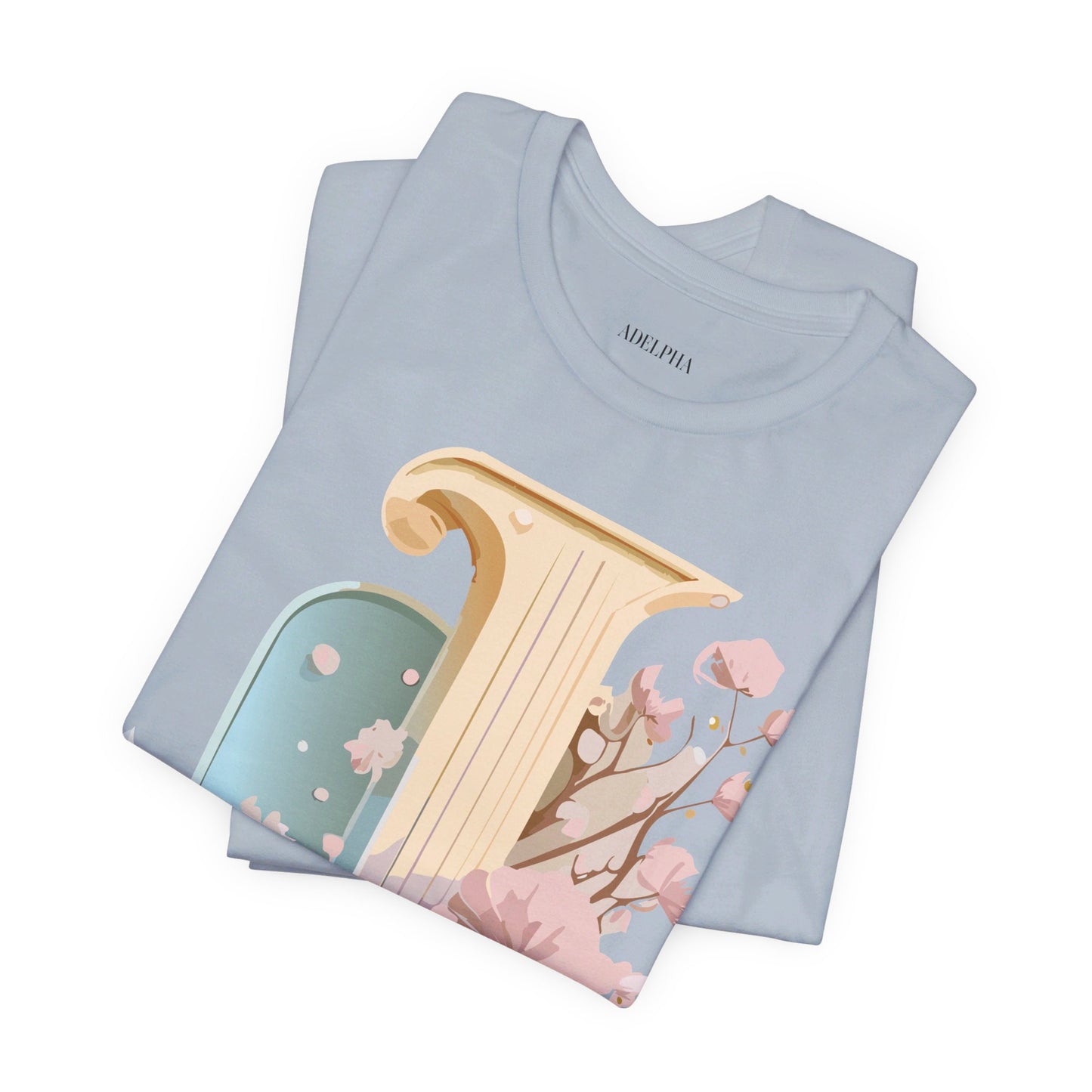 Natural Cotton Tee Shirt - Letters Collection - J