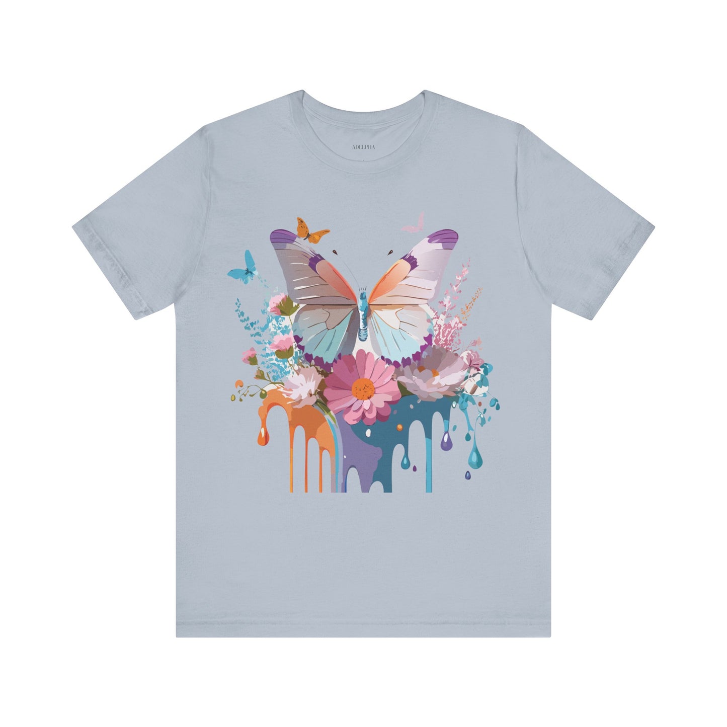 T-shirt en coton naturel avec papillon