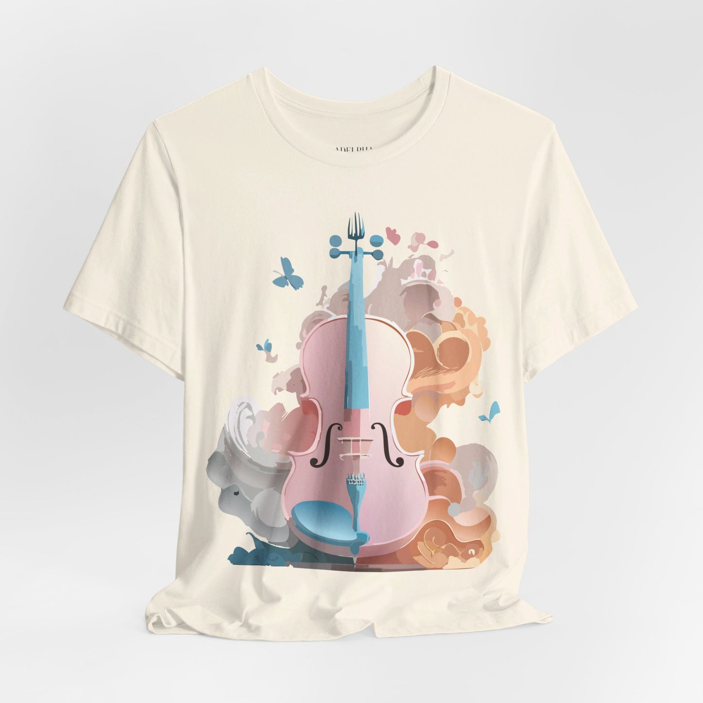 T-Shirt aus natürlicher Baumwolle – Musikkollektion