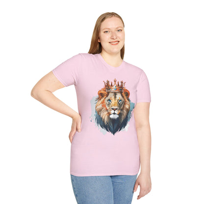 Lion Shirt Unisex Animal Tee Gildan Softstyle 64000 100 Percent Ring Spun Cotton