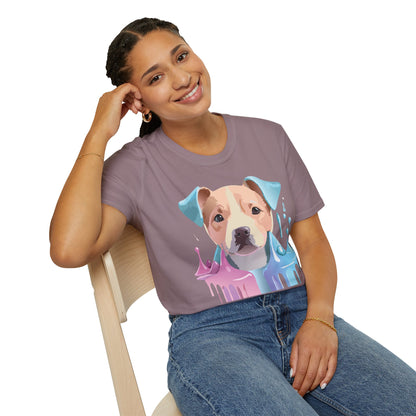 Dog Shirt Unisex Animal Tee Softstyle Gildan 64000 Cotton Tee
