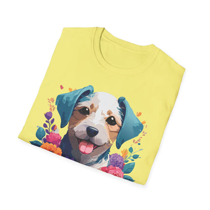 Dog Shirt Unisex Animal Short Sleeve Tee Gildan Softstyle 64000 Cotton Tee