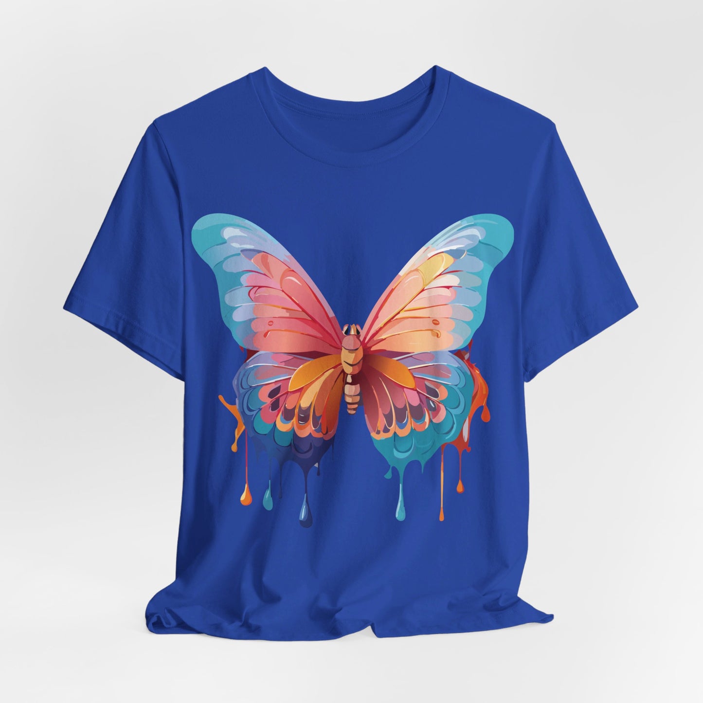 T-Shirt aus natürlicher Baumwolle mit Schmetterling