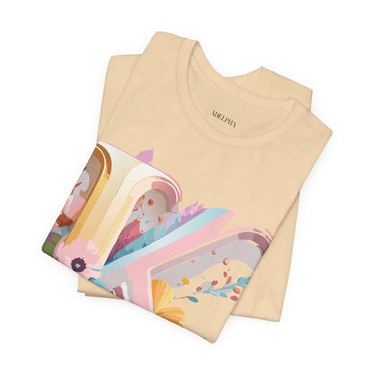 Natural Cotton Tee Shirt - Letters Collection - K Printify