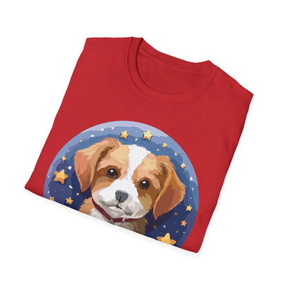 Unisex Dog Shirt Animal Print Tee Gildan Softstyle 64000 Cotton