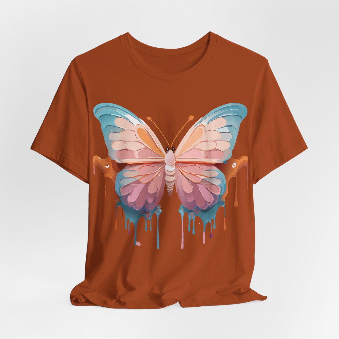 T-shirt en coton naturel avec papillon