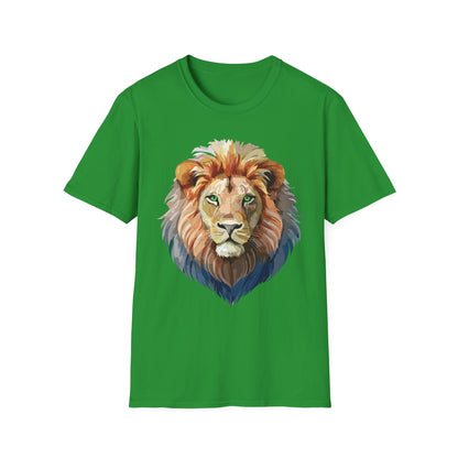 Lion Shirt Unisex Animal Tee Gildan Softstyle 64000 Cotton Comfort