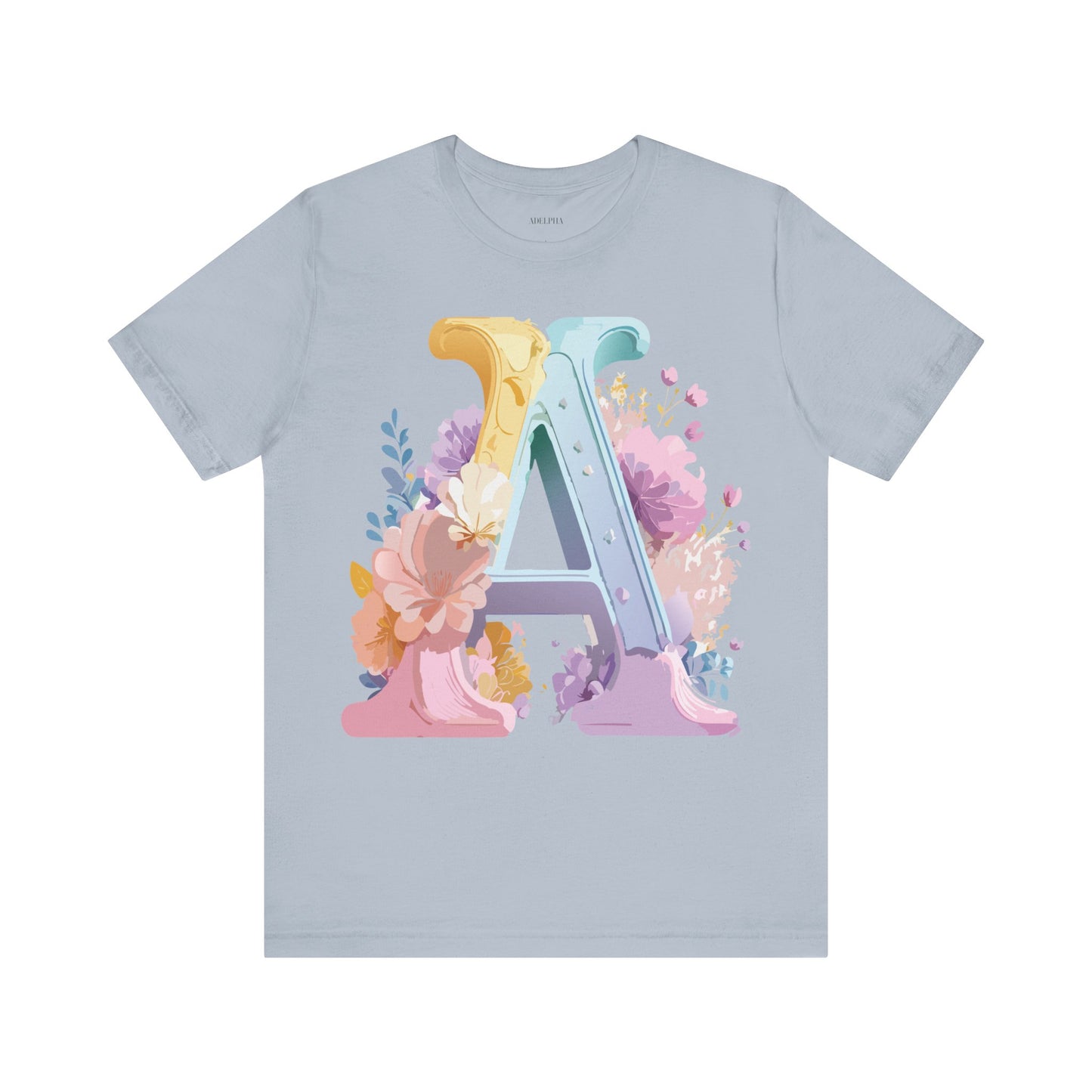 Natural Cotton Tee Shirt - Letters Collection - A