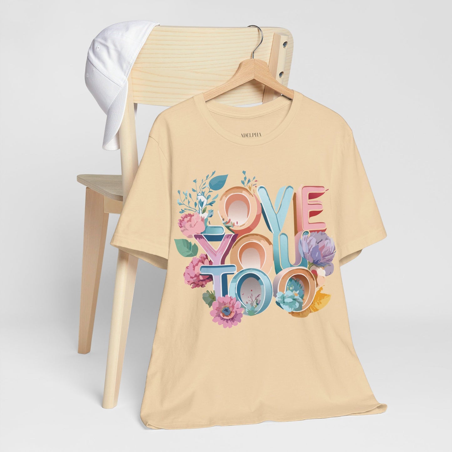 T-Shirt aus natürlicher Baumwolle – Love Story-Kollektion