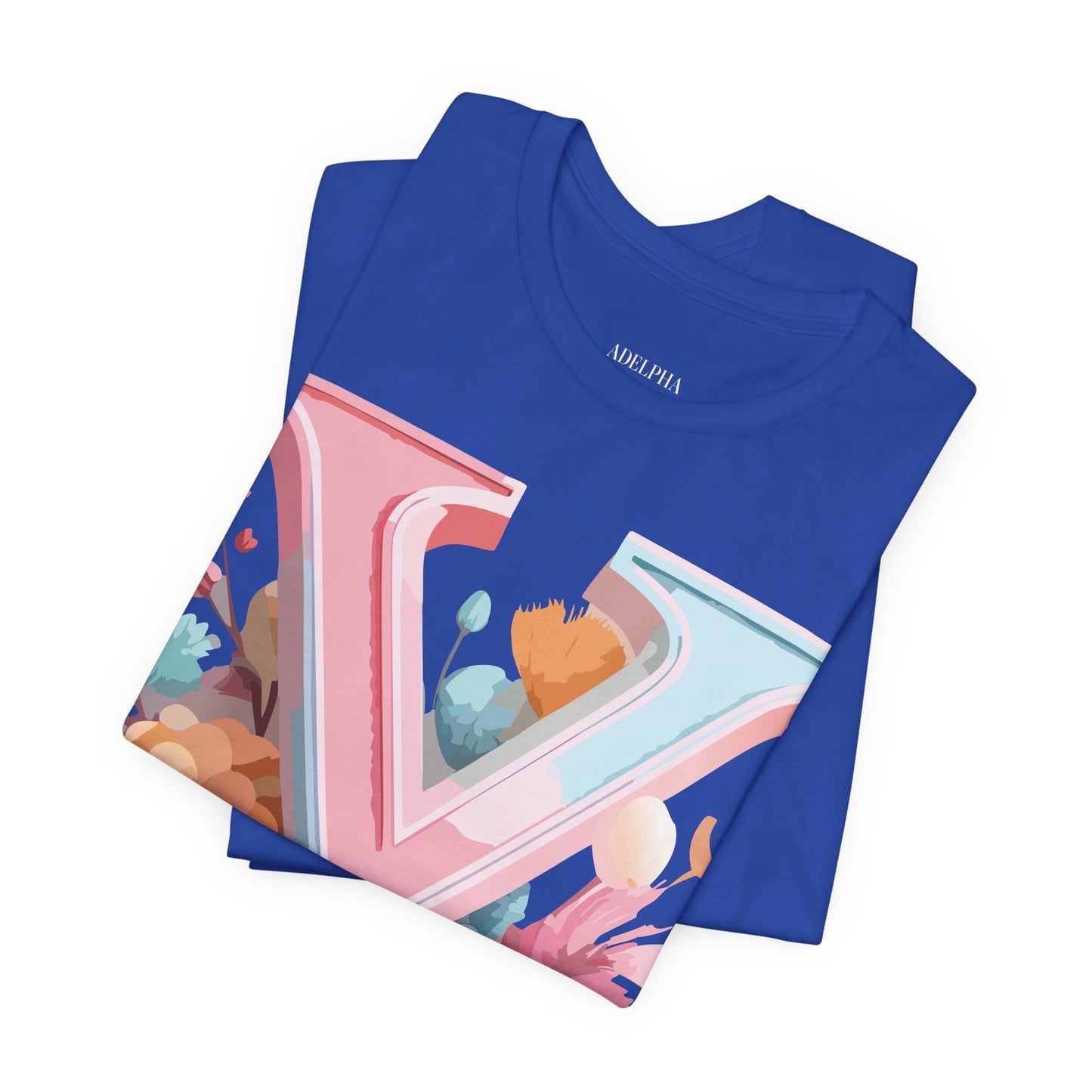 Natural Cotton Tee Shirt - Letters Collection - Y