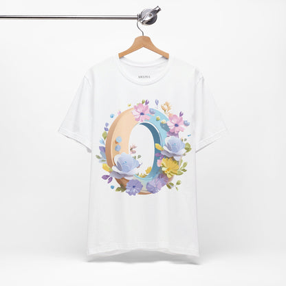 Natural Cotton Tee Shirt - Letters Collection - O Printify