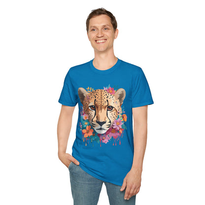 Cheetah Print Unisex Softstyle Tee Gildan 64000 Cotton Short Sleeve Shirt