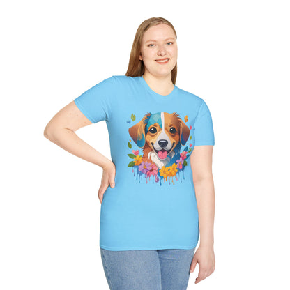 Dog Shirt Unisex Animal Tee 100 Percent Cotton Gildan Softstyle 64000