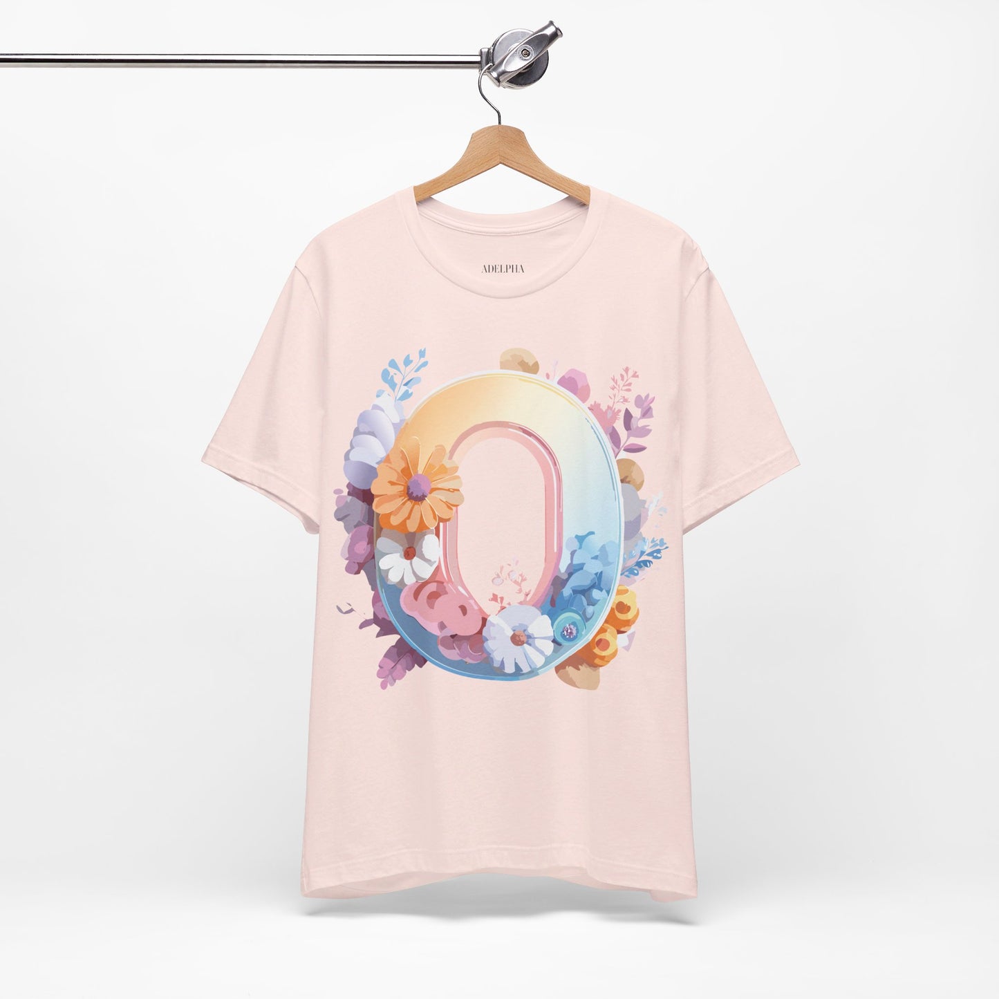 Natural Cotton Tee Shirt - Letters Collection - O