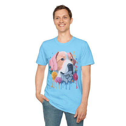 Dog Shirt Unisex Softstyle Cotton Tee 64000 Graphic Animal Print