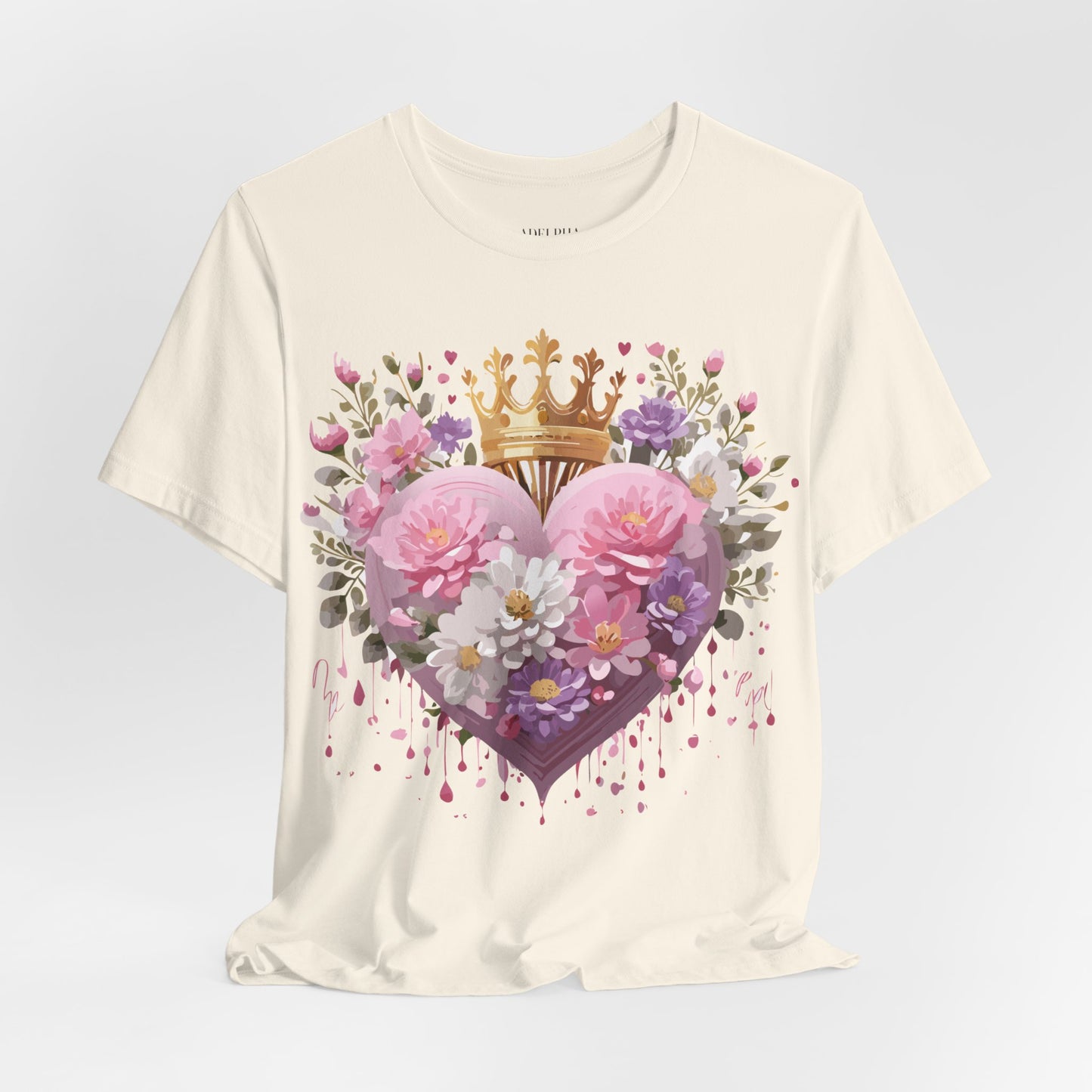 Natural Cotton Tee Shirt - Love story Collection