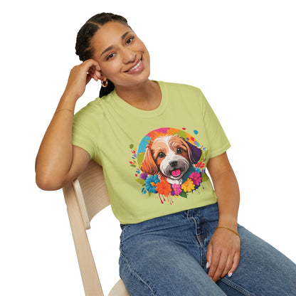 Unisex Dog Shirt Softstyle Cotton Tee Gildan 64000 Animal Tee