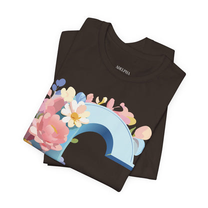 Natural Cotton Tee Shirt - Letters Collection - C Printify