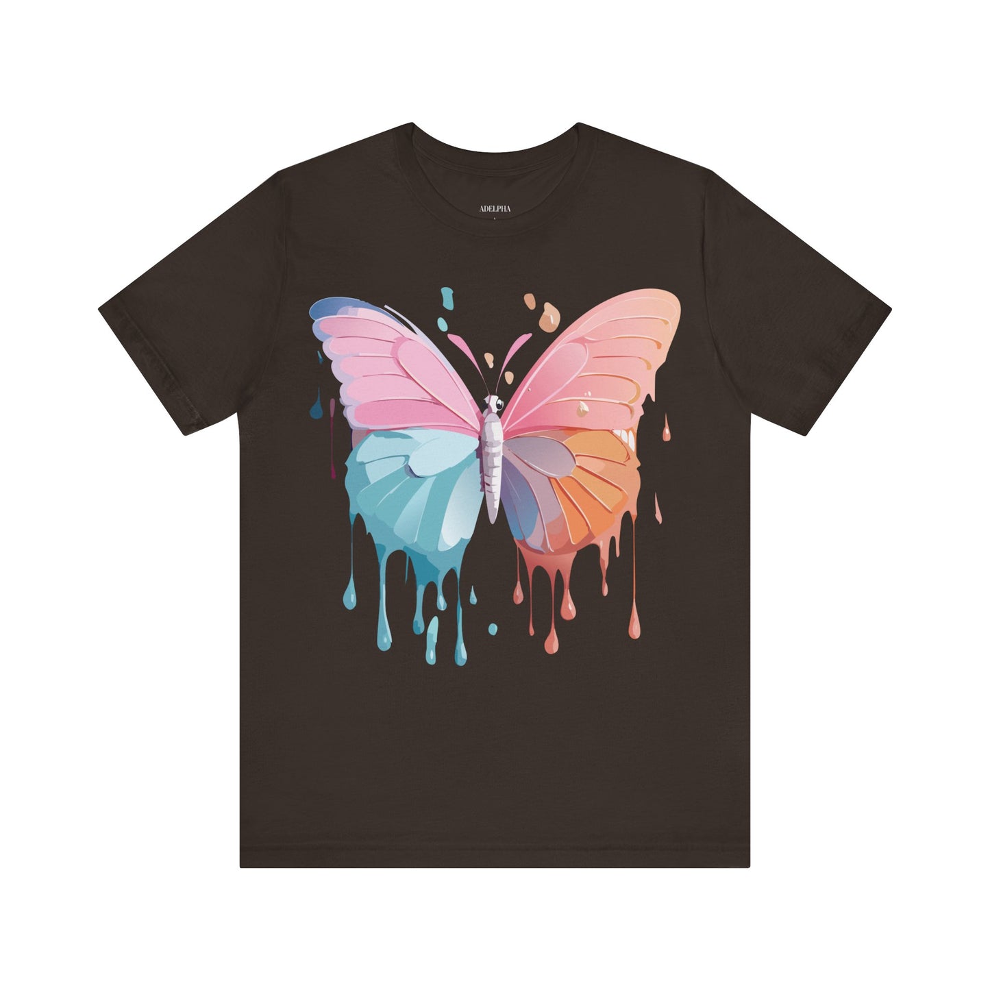 T-shirt en coton naturel avec papillon