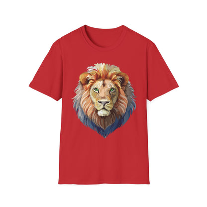 Lion Shirt Unisex Animal Tee Gildan Softstyle 64000 Cotton Comfort