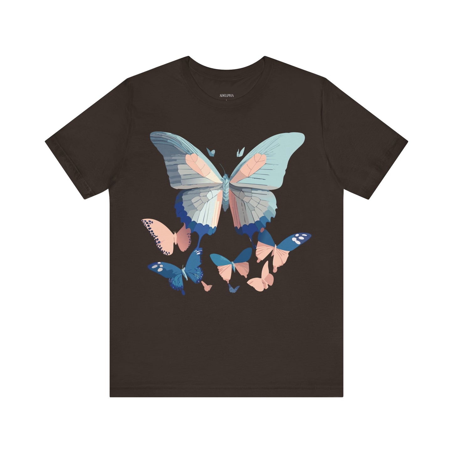 T-shirt en coton naturel avec papillon