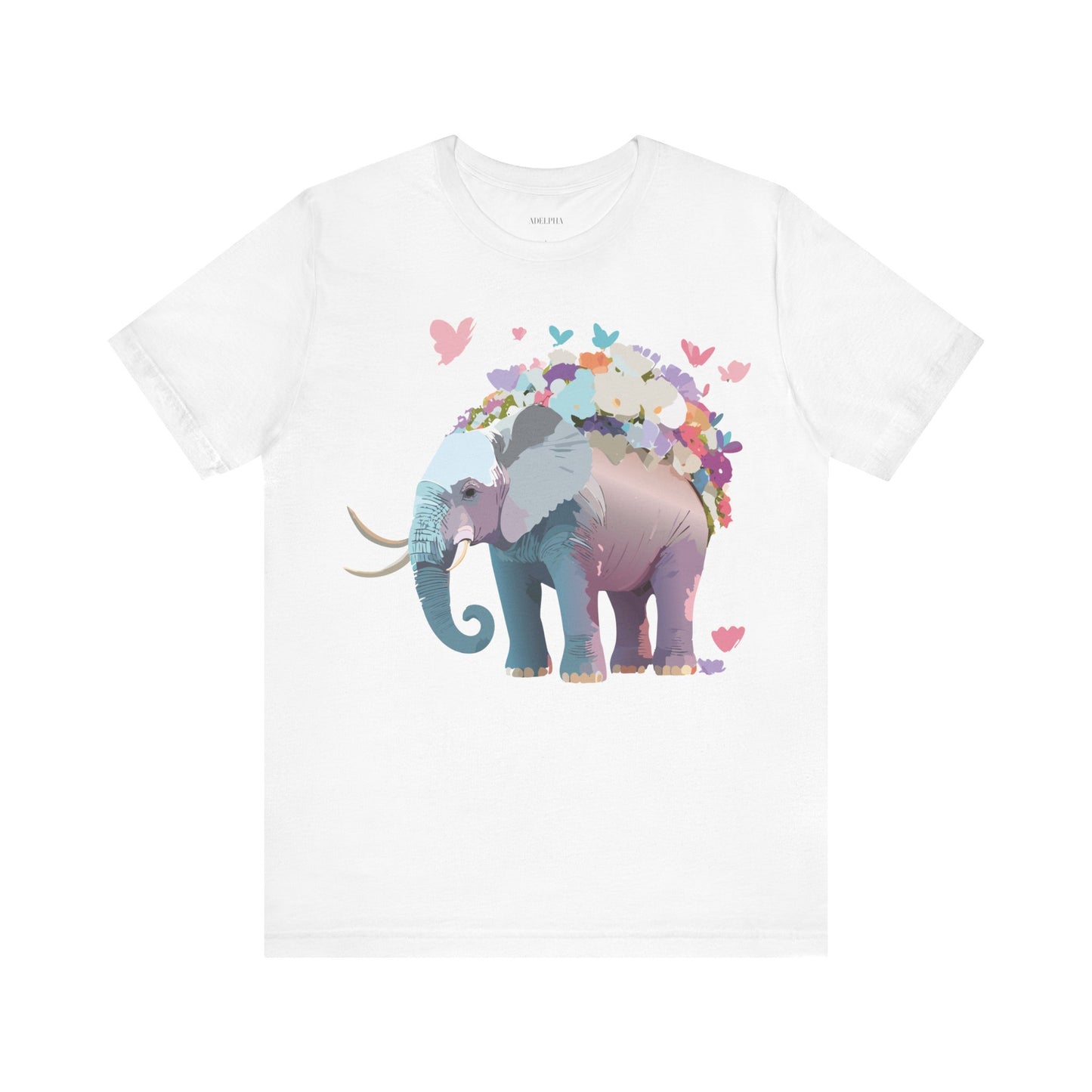 T-Shirt aus natürlicher Baumwolle mit Elefant