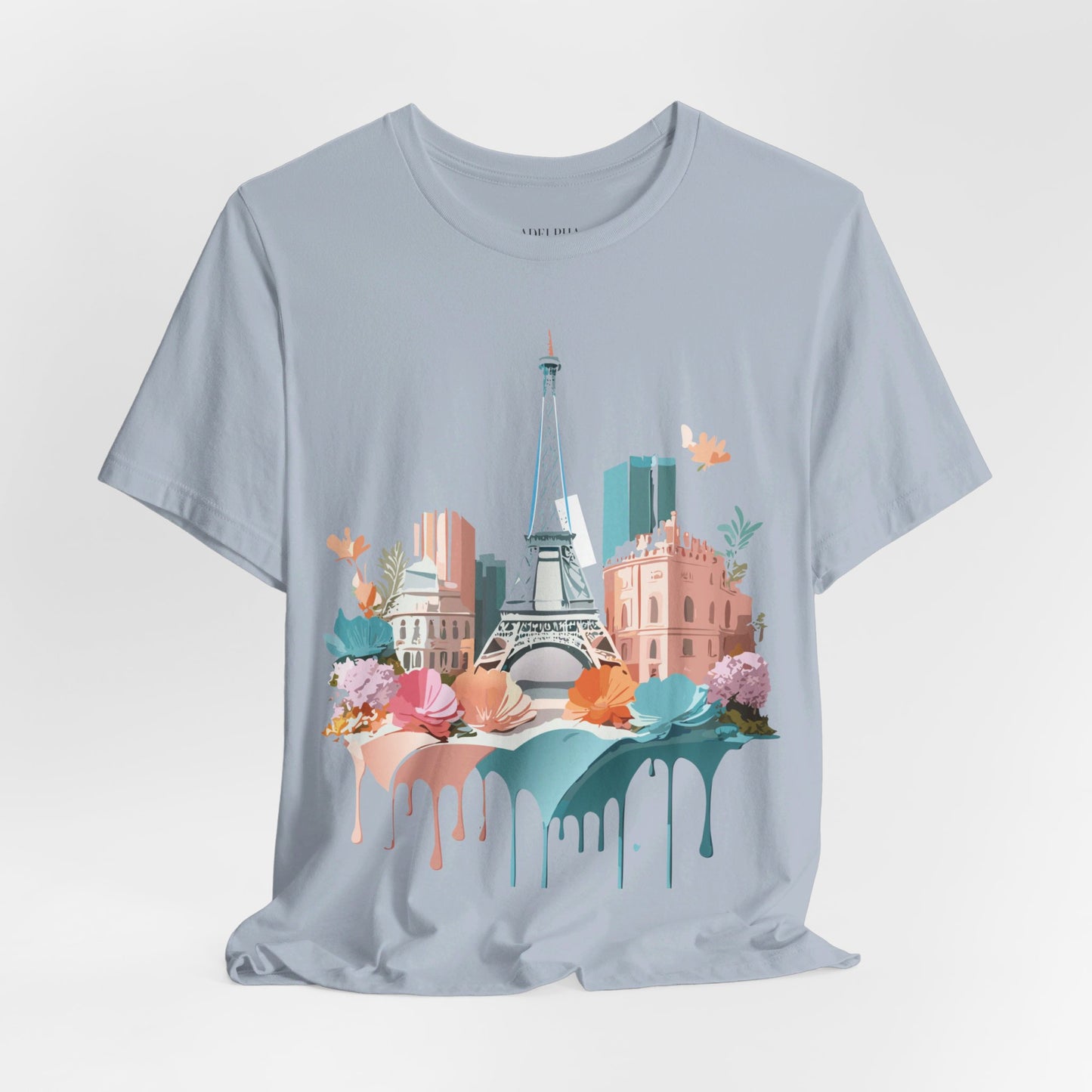 Natural Cotton Tee Shirt - Beautiful Places Collection - Paris