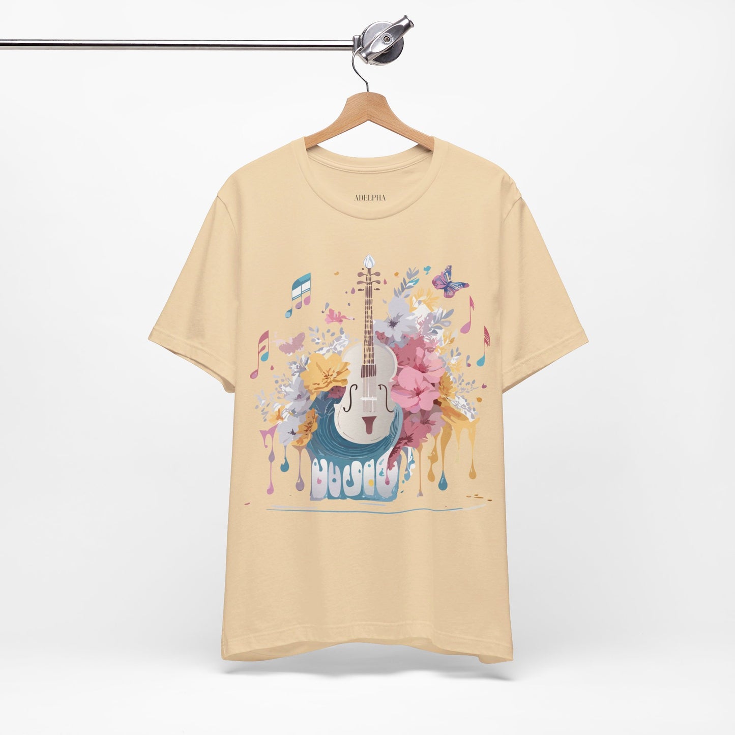 T-Shirt aus natürlicher Baumwolle – Musikkollektion