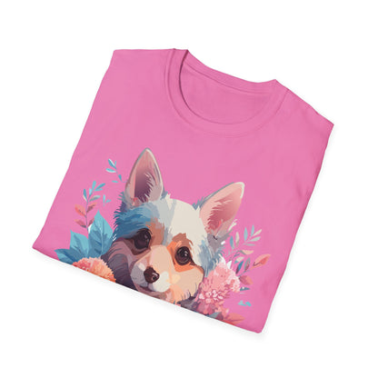 Dog Shirt Unisex Animal Print Tee With Cute Dog Designs And Comfort