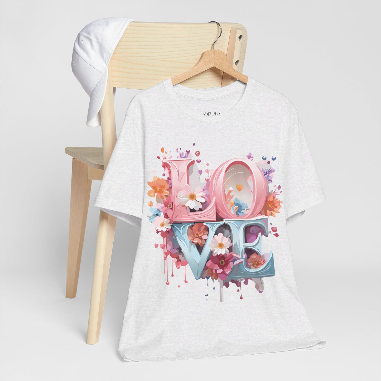 T-Shirt aus natürlicher Baumwolle – Love Story-Kollektion