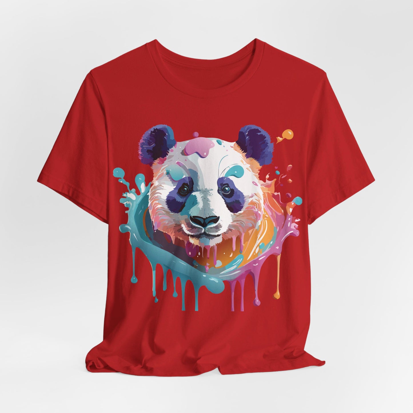 Natural Cotton Tee Shirt with Panda