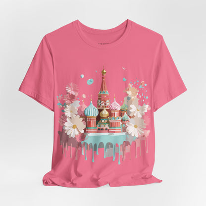 Natural Cotton Tee Shirt - Beautiful Places Collection - Moscow Printify