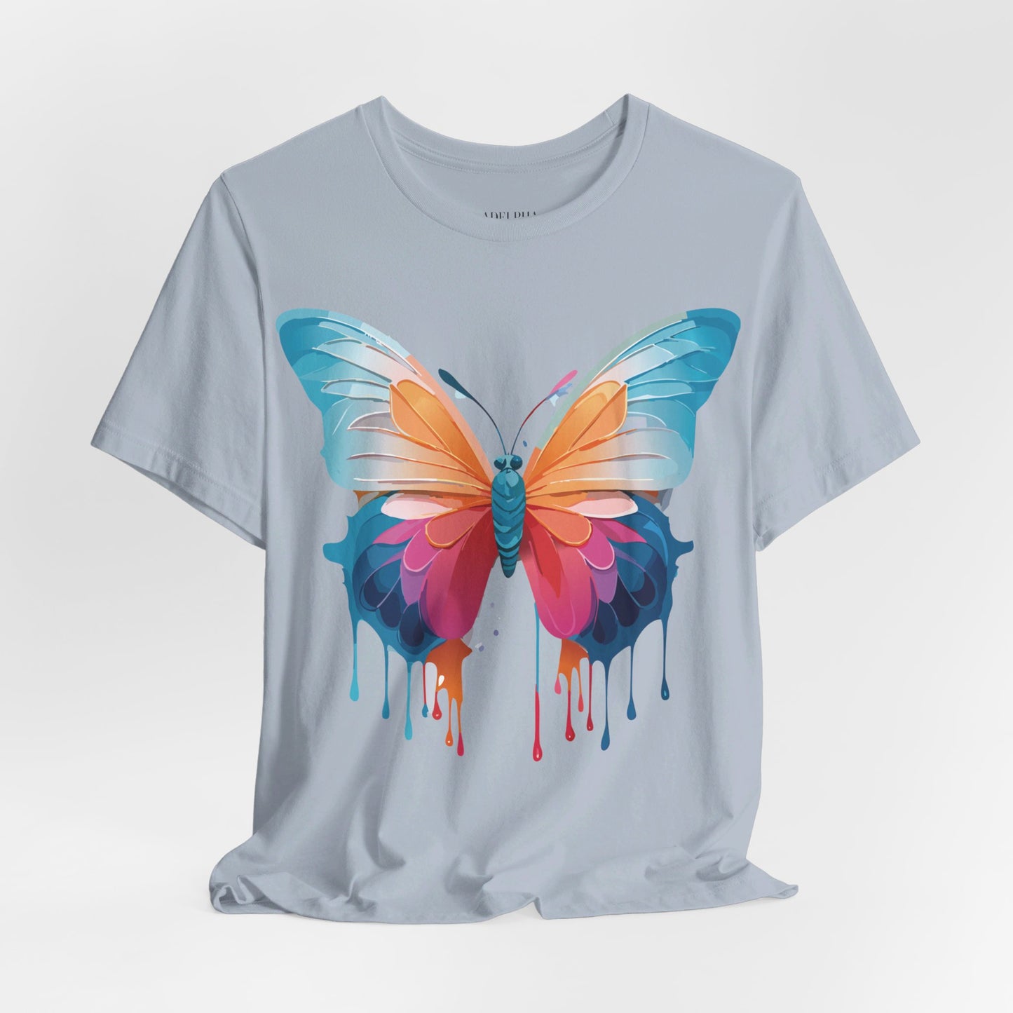 T-Shirt aus natürlicher Baumwolle mit Schmetterling