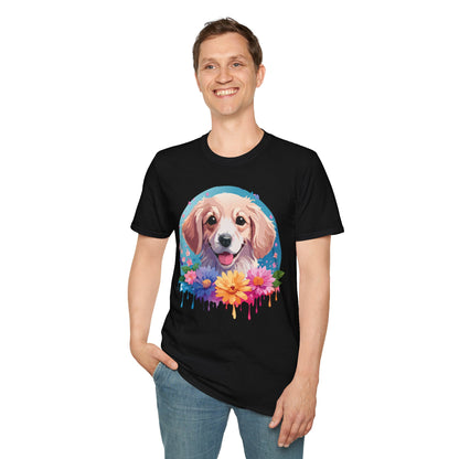 Unisex Dog Shirt Animal Tee Gildan Softstyle 64000 100 Percent Cotton