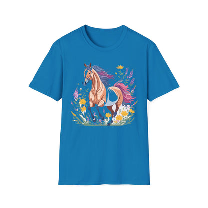 Horse Shirt Unisex Softstyle 64000 Cotton Tee Gildan 100 Percent Ring Spun