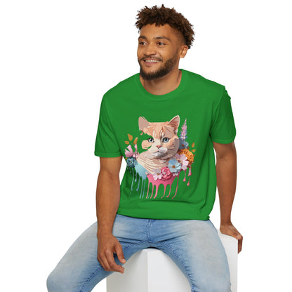 Cat Shirt Unisex Kitten Tee Softstyle Gildan 64000 Cotton Tee