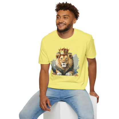 Lion Shirt Unisex Animal Tee Gildan Softstyle 64000 Comfort Fit